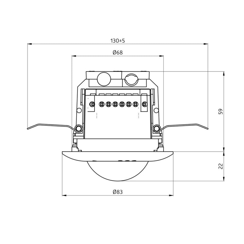 BEG Brück Electronic - Bussystem-Bewegungsmelder Präsenzmelder PD2N-M-DACO1C DALI-2 DALI