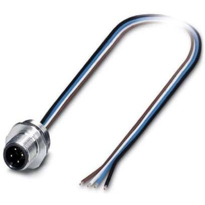 Phoenix Contact - Rundsteckverbinder, feldkonfektionierbar (Industriesteckverbinder) Einbausteckverbinder SACC-E-M12MS#1405233 − 1 Stück