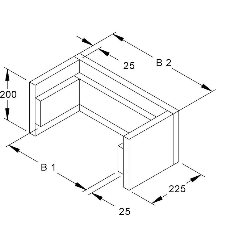 Niedax - Zubehör/Ersatzteile für Kabeltragsystem Zugentlastung ZF 175.350-90 licht.Innenmaß 350mm