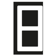 Jung - Abdeckrahmen Glasrahmen 2fach AV 582 GLM SW schwarz (Glas)