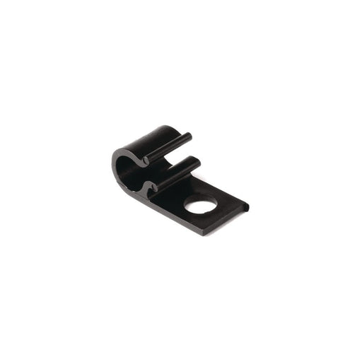 HellermannTyton - Befestigungsschelle für Kabel/Rohre Kabelhalter 8D10 POM BK 500 schwarz − 500 Stück