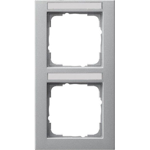 Gira - Abdeckrahmen 2f. alu 110225 senkrecht,bruchsi