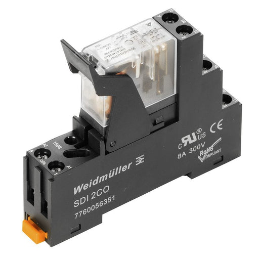 Weidmüller - Schaltrelais Koppelrelais 24VAC DRIKIT 24VAC 2CO LD 2 Wechsler − 10 Stück