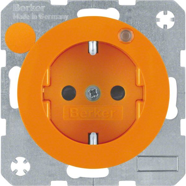 Berker - Steckdose or/gl 6765092007 m.Schutzkontaktstift