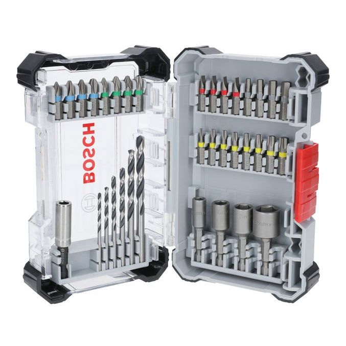 Bosch - Werkzeugset Extra Hard Schrauberbit- 2607017729VE(35) und Metal HSS − 3 Packung