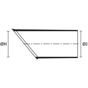 HellermannTyton - Aufteilkappe Warmschrumpfformteil 1154-4-G PO-X BK 3:1, schwarz