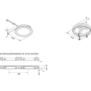 Hera - Downlight/Strahler/Flutlicht LED Einbauleuchte 3er - Set 3er Set #61060430002 ww, edelstahloptik