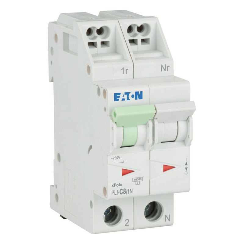 Eaton - Leitungsschutzschalter PLI-C8/1N C 8A, 1p+N Steckkl