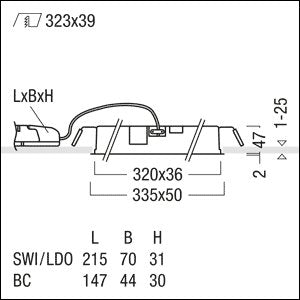Zumtobel Group - Decken - /Wandleuchte LED - Einbauleuchte SUI DF9 #60211000 3000K