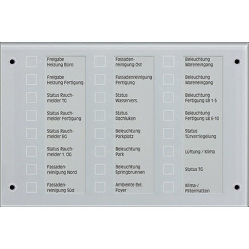 Jung - Bussystem-Melde-/Bedientableau KNX Melde-/Bedientableau MBT 2424 mit Alugehäuse