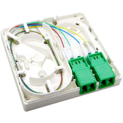 Idea Optical - Kommunikationsanschlussdose LWL FTTH-AP-Dose T1 IO1140660402 2xLCD/APC rws