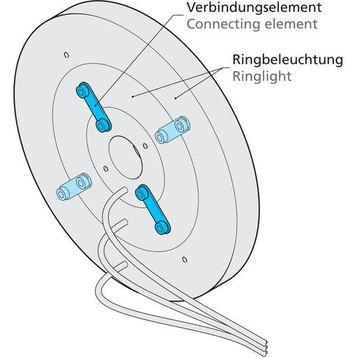 Di-soric - Zubehör/Ersatzteile für Leuchteneinbaugehäuse BE-R-MOUNTINGSET BE-R-MOUNTINGSET 35 x 10 x 2mm