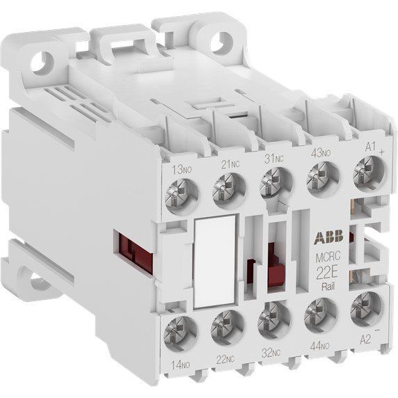 ABB Stotz S&J - Hilfsschütz, Relais Kleinhilfsschütz MCRC040ATWDD-RAIL 4S, 24V DC