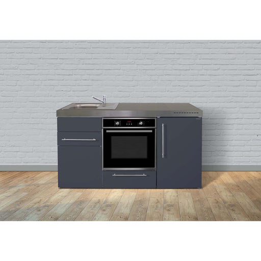 Stengel - Mini-Küche Miniküche Premiumline MPBSG160BOIKFreBliS Schiefergrau
