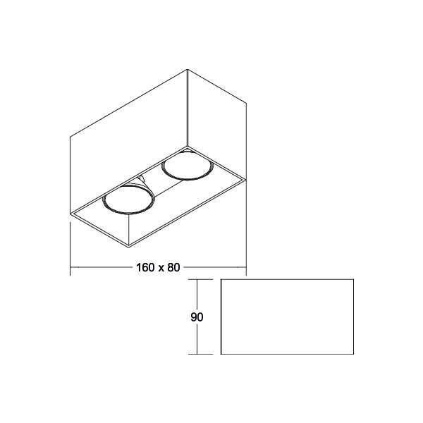 Brumberg Leuchten - Downlight/Strahler/Flutlicht Anbaumodul 45135170