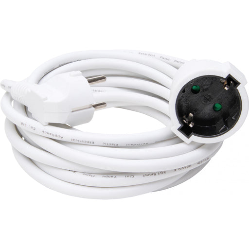 Kopp - Netzanschlussleitung Schutzkontakt-Verlängerung 143301011 16A,250V,5m,ws − 10 Stück