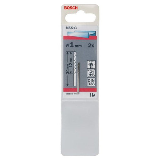 Bosch - Bohrer Metallbohrer HSS-G, DIN 2608585906 338 1 x 12 x 34 mm