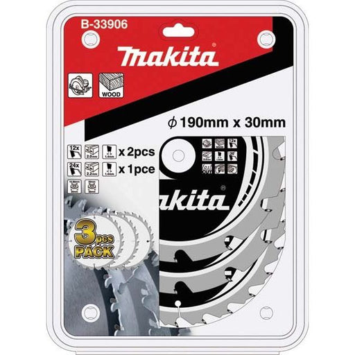 Makita - Kreissägeblatt Sägeblatt-Set B-33906 190x30x12Z24Z