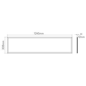 Nobile - Decken-/Wandleuchte LED-Panel Flat R2 1560701240 ww dim 1-10V