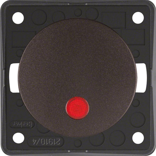 Berker - Installationsschalter Kontroll-Wippschalter 937622531 br/ma 12V rt Linse