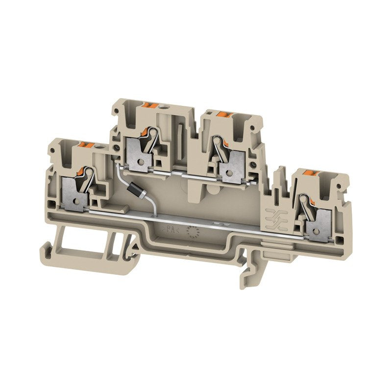 Weidmüller - Bauelement-Reihenklemme Klemme A2T 2.5 EM1 D3/1 PUSH IN, 2.5 mm² − 50 Stück