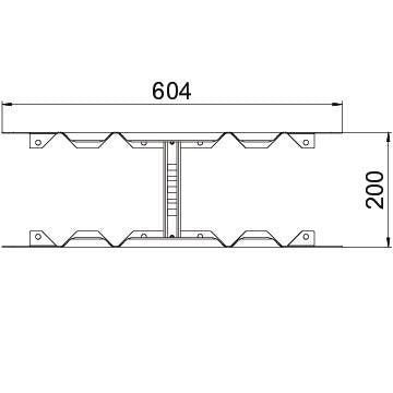 OBO Bettermann - Verbinder für Kabeltragsystem Multifunktionsverbinder LMFV 620 FT für Kabelleiter