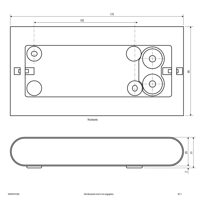 EVN Lichttechnik - Decken-/Wandleuchte LED-Wandleuchte WAF65101525 IP65