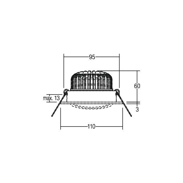 Brumberg Leuchten - Downlight/Strahler/Flutlicht LED-Einbaustrahler 350 mA 12395253