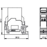Telegärtner - Modularer Steckverbinder STX Tragschienen-Verbinder 100007440 mit USB-Kupplung 2.0