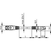 Telegärtner - Patchkabel Kupfer Patchk. PROFINET gn 100017324 Cat.5 3,0m PUR STX