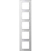 Jung - Abdeckrahmen Glasrahmen 5-fach aws AC 585 GL WW waage/senkrecht