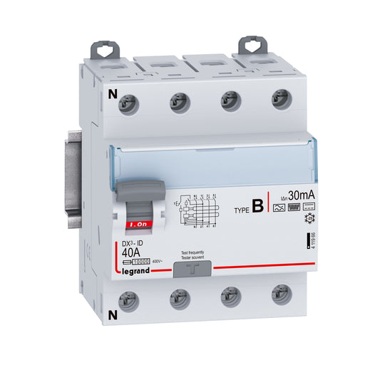 Legrand - Fehlerstrom-Schutzschalter Fehlerstromschutzschaler Legrand 411966 40A, 4-polig, 30mA