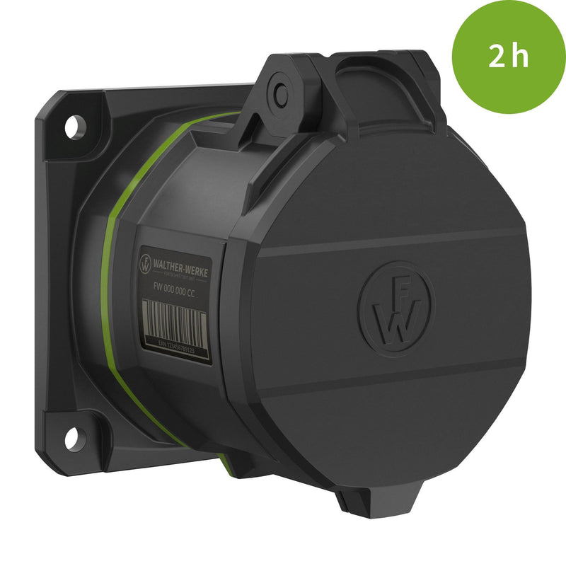 Walther Werke - CEE-Anbausteckdose (IEC 60309) CEE NEO Anbaudose FW431502CC gerade 32A 5P 2h