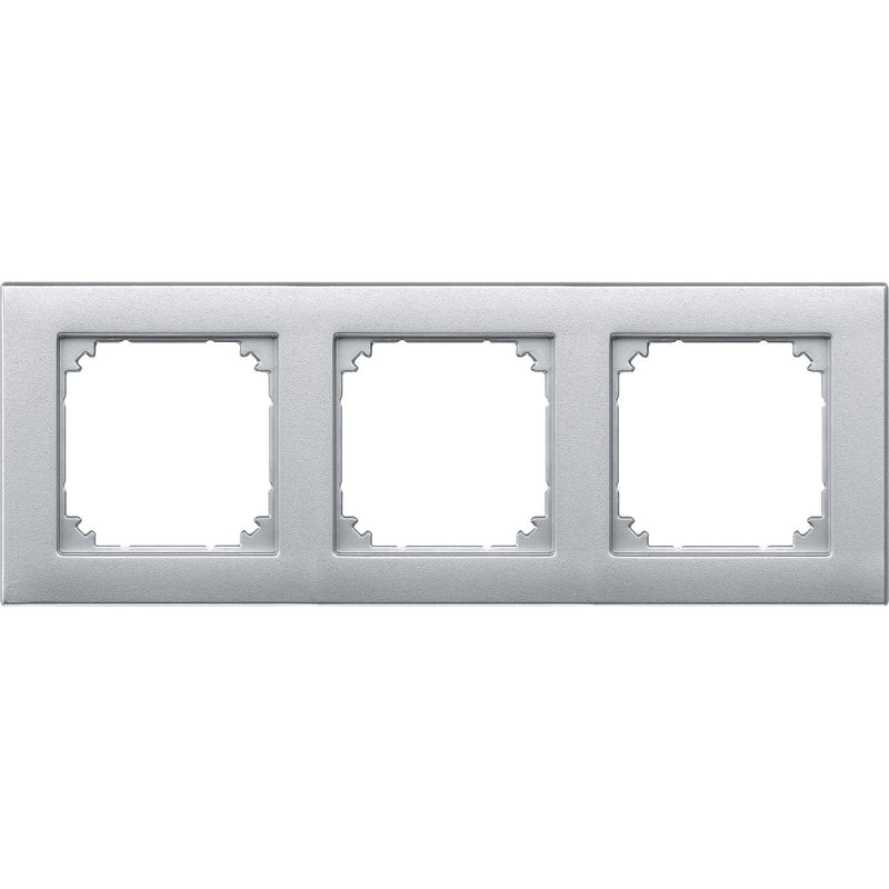 Merten - Abdeckrahmen Rahmen 3f.alu 488360 bündiger Einbau