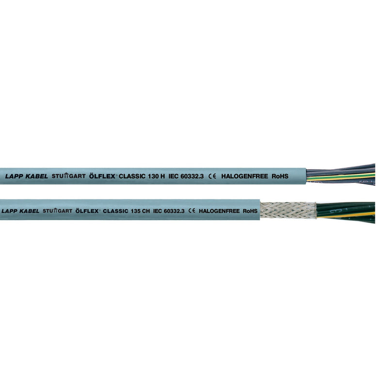 Lapp Kabel&Leitung - Energiekabel < 1 kV, für ortsveränderlichen Einsatz ÖLFLEX CLASSIC 130 H 2X0,5 1123000/100 − 100 Meter