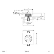 EVN Lichttechnik - Downlight/Strahler/Flutlicht LED-Einbauleuchte IP65 PC654061402 350mA 3000K alu pol