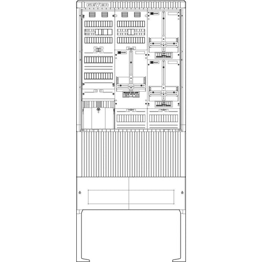 ABN - Zähler-Komplettschrank Zähleranschlusssäule SZ207ZA3502 3 ZP APZ 5pol