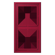 Jung - Abdeckrahmen Rahmen 2-fach LC 982 229 rouge carmin