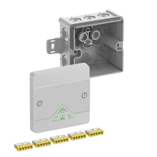 Spelsberg - Dose, Gehäuse für Montage auf der Wand/Decke Abzweigkasten Abox 025 AB-2,5²