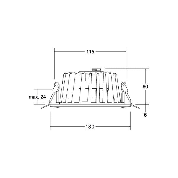 Brumberg Leuchten - Downlight/Strahler/Flutlicht LED-Einbaudownlight 41542074 4000K