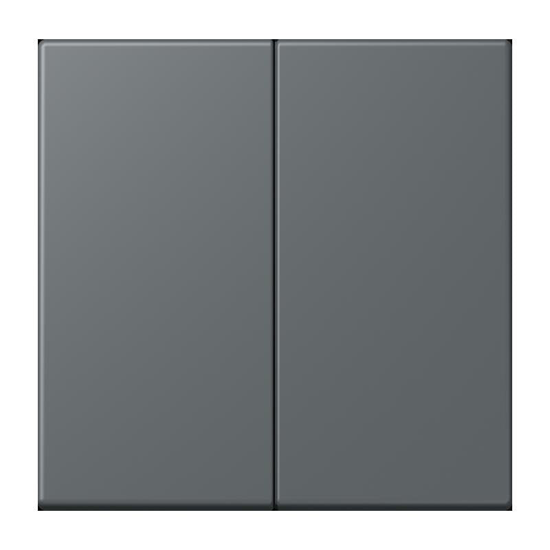 Jung - Bedienelement intelligent LB-Management Taster 2fach LC 1702 202 gris fonce 31