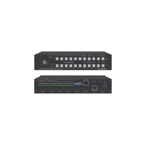 Kramer - Audio-/Misch-/Schaltpult 4K Matrixschalter VS-62DT 6x2 4K 60 4:2:0