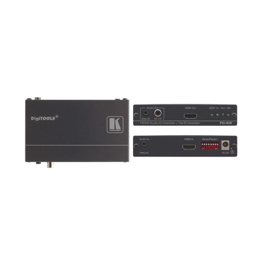 Kramer - Audio/Video-Funksystem HDMI-Audio Ein/Auskoppler FC-69 4K 60 4:2:0 UHD