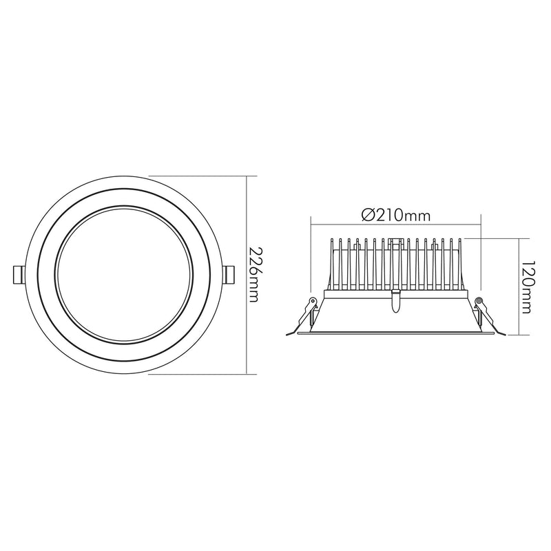 Nobile - Downlight/Strahler/Flutlicht LED-Downlight 1565383410 4000K UGR19