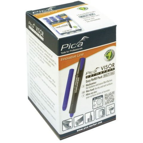 Pica-Marker - Markierungsstift VISOR Ersatzminen 991/44 (VE4) permanent, gelb − 5 Packung