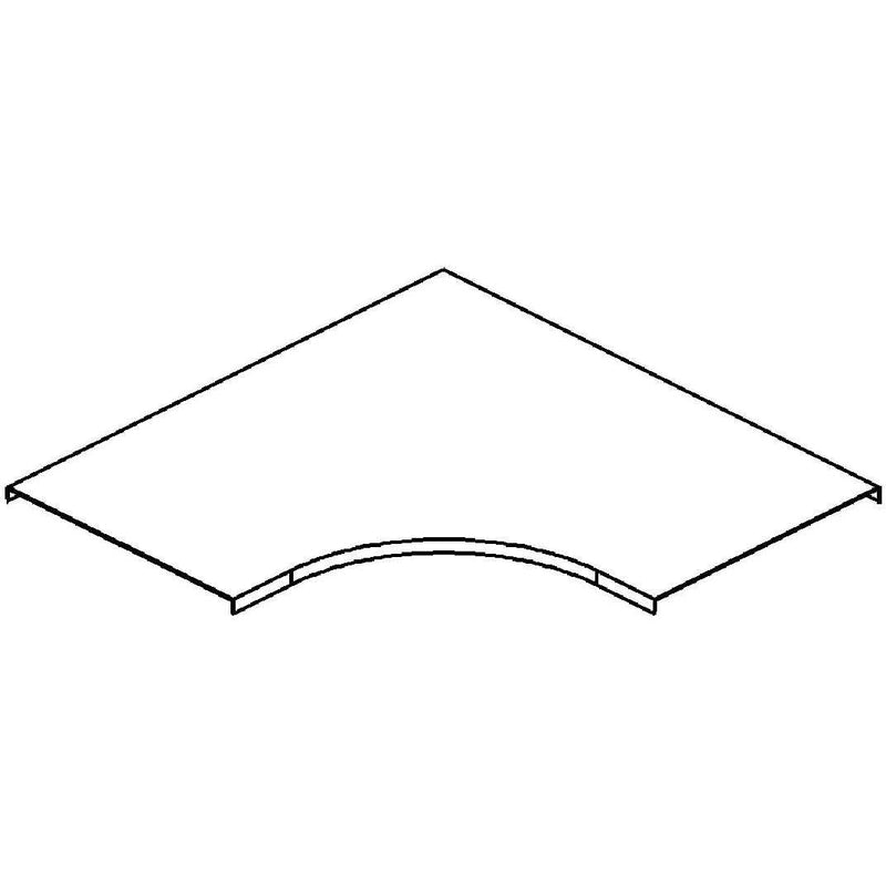Niedax - Deckel Bogen für Kabeltragsystem Deckel f.Bogen 90Grad RESDV 150 m.Drehriegelverschl
