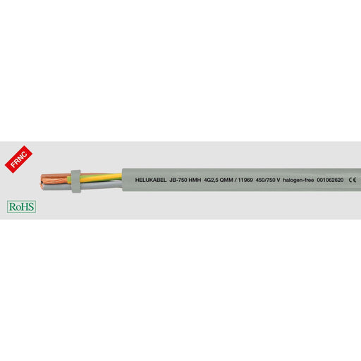 Klimaprime - Energiekabel < 1 kV, für ortsveränderlichen Einsatz HEL JB-750 HMH 3x2,5 Tr JB-750 HMH 3x2,5 .500 Halogenfr.-Steu