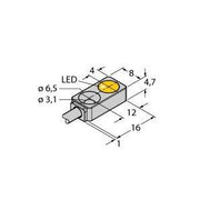Turck - Induktiver Näherungsschalter Sensor BI2-Q4.7-AN6X 7M induktiv − 1 Stück