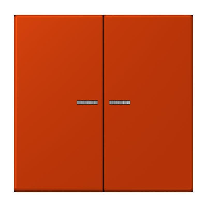 Jung - Abdeckung/Bedienelement für Installationsschalterprogramme Wippe mit Lichtleiter LC 102 KO5 244 rouge vermillon 59