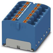 Phoenix Contact - Durchgangs-Reihenklemme Verteilerblock PTFIX 12X4 BU 32A, 0,2-6qmm, blau − 8 Stück